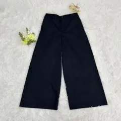 極美品❣️【美シルエット】タバサエピッチュン ワイドパンツ 黒 ブラック