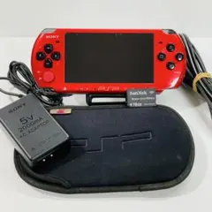 【極美品‼︎】SONY PSP-3000 レッド ブラック メモステ16GB他