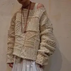 新品未使用 FUMIKA UCHIDA PATCHWORK SWEATER