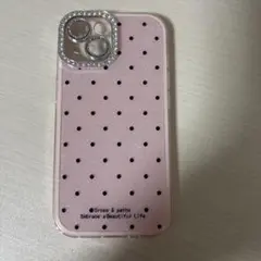Cross & paths iPhoneケース ピンクドット