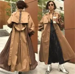 AMERI BALLOON SLEEVE PLEATS TRENCH