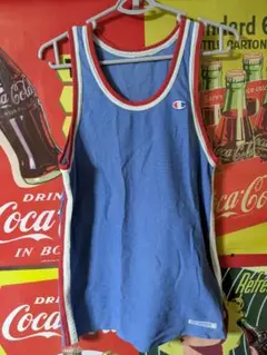 チャンピオン☆Champion メッシュタンクトップ 青