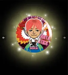 世界　75mm缶バッチ