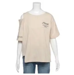 ラブトキシック　160 アシメ肩開きロゴプリントTシャツ　ラブトキ