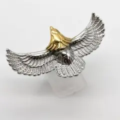 新品!ゴールド リング メンズ レディース 指輪 シルバー イーグル フェザー