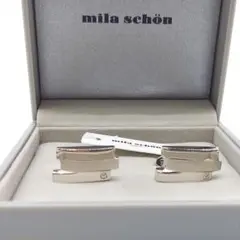 未使用に近い　mila schon ミラショーン　カフスリンクス　オーバーラップ