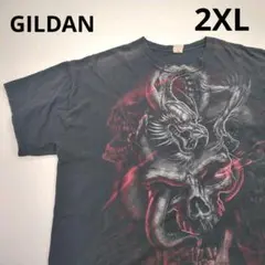 サンフェード 2XL GILDAN Tシャツ ブラック