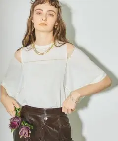 パブリックトウキョウ　シアービックTEE　ホワイト