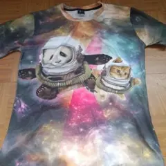 mr.＆miss 1991inc tシャツ ネコ　パンダ　宇宙　猫