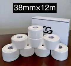 ホワイトテープ 38mm×12m 8巻/箱
