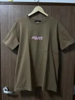 SAPEur ブラウン Tシャツ