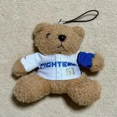日本ハムファイターズ　61 今川優馬 クマのストラップ