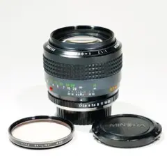 【極美品】ミノルタ MC-ROKKOR PF 85mm F1.7 後 663 Exc+5] Minolta MC Rokkor PF 85mm F1.7 Portrait Lens SR Mount
