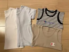 Champion タンクトップ 半袖 4枚セット 100cm
