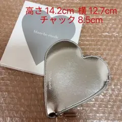 blanche etoile ブランエトワール オリジナルハートポーチ シルバー