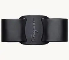 Salvatore Ferragamo リボンバレッタViva Bow ブラック