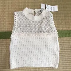 Zara サマーニット　ノースリーブ