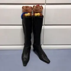 インディヴィ ロングワンピース 本革 24.5
