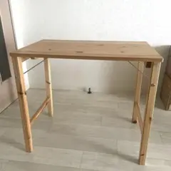 無印良品 パイン材テーブル・折りたたみ式 幅80×奥行50×高さ70cm