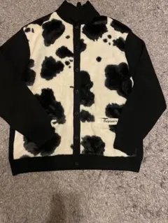 完売品❗️Supreme Cow Print Cardigan Black Cow Print Cardigan | Supreme 21fw