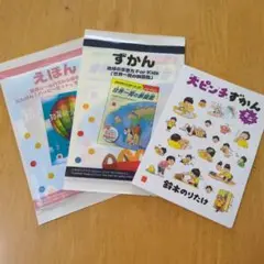 3点セット☆図鑑　えほん（知育シールパズル＆絵さがし）大ピンチ図鑑ハッピーセット