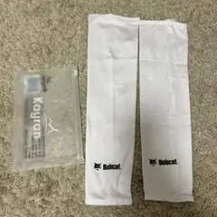 Bobcat アームカバー ホワイト フリーサイズ
