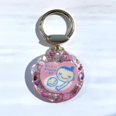 マタニティマーク　マタニティストラップ　マタニティキーホルダー　ロゼット