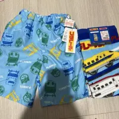 プラレール　水着&タオル　セット　プール　新品未使用タグ付き