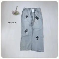 ♢【未使用タグ付】Ressaca レサーカ クロスパッチ デニム 希少XL
