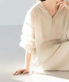 noble ブルゾン オーガンジーアノラックブルゾン ベージュ