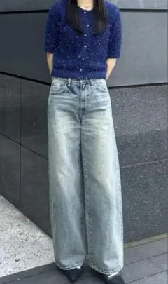 【新品タグ付き】MOUSSY SHAGGY GLITTER KNITカーディガン