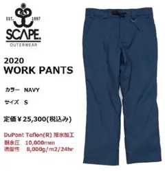 2020 SCAPE エスケープ ワーク パンツ NAVY S
