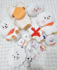 BTS BT21 RJ ジン RJぬいぐるみ たっとん もっちんもっちん