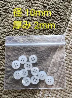 GAPのブラウス付属 ボタン 直径10mm 厚み2mm 11個