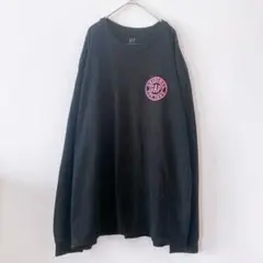 美品 GAP ギャップ ロゴT ロンT 黒 XL バックプリント 4745