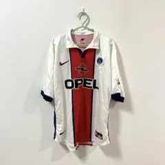 U.K製 97-98 NIKE パリサンジェルマン ホームシャツ OPEL 襟付 英国製 ナイキ PSG パリサンジェルマン 1997 No.7 レオナルド