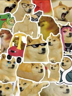 【大容量】柴犬ステッカー セット かわいい シール 生活防水