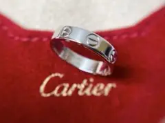 Cartier ミニラブリング ホワイトゴールド 約5号 Au750 カルティエ
