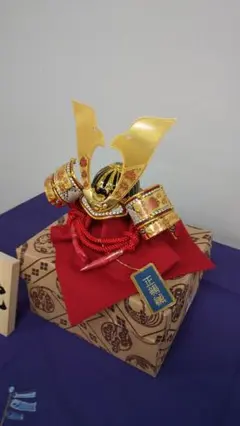 最終値下げ【未使用品】吉徳大光 5号牡丹大鍬形赤威の兜 五月人形 子供の日 兜