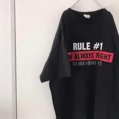 USA古着 rule オーバーサイズ Tシャツ 黒