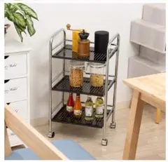 サロンの様なオシャレなキッチンラック お部屋でも使えてサイドテーブルとしても〇