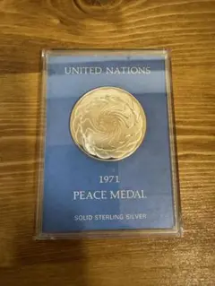 United Nations 国連　記念メダル　銀　slv925 1975 United Nations 国連 記念メダル 銀 slv925 1975 - メルカリ