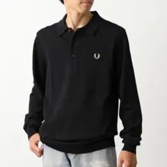FRED PERRY k4535 ニット ポロシャツ 長袖