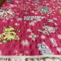 平成レトロ　サンリオ　ジュエルペット　生地　はぎれ　当時物　2010年　レア