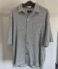 美品 23SS STUSSY WRINKLY GINGHAM SS SHIRT Buy Stussy Wrinkly Gingham Short-Sleeve Shirt 'Dusty Rose
