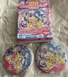 キミとアイドルプリキュア BIGホログラム缶バッジ 集合イラスト 2個セット