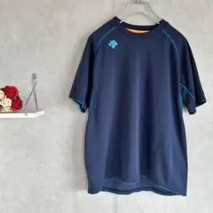 DESCENTE ネイビー ラグランTシャツ M