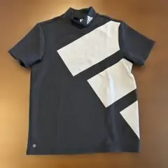 adidas グラフィックTシャツ 黒/灰色　厚手