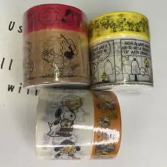 マステ◆スヌーピー3種セット◆6本◆新品