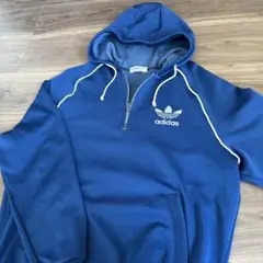 80s adidas アディダス ハーフジップパーカー